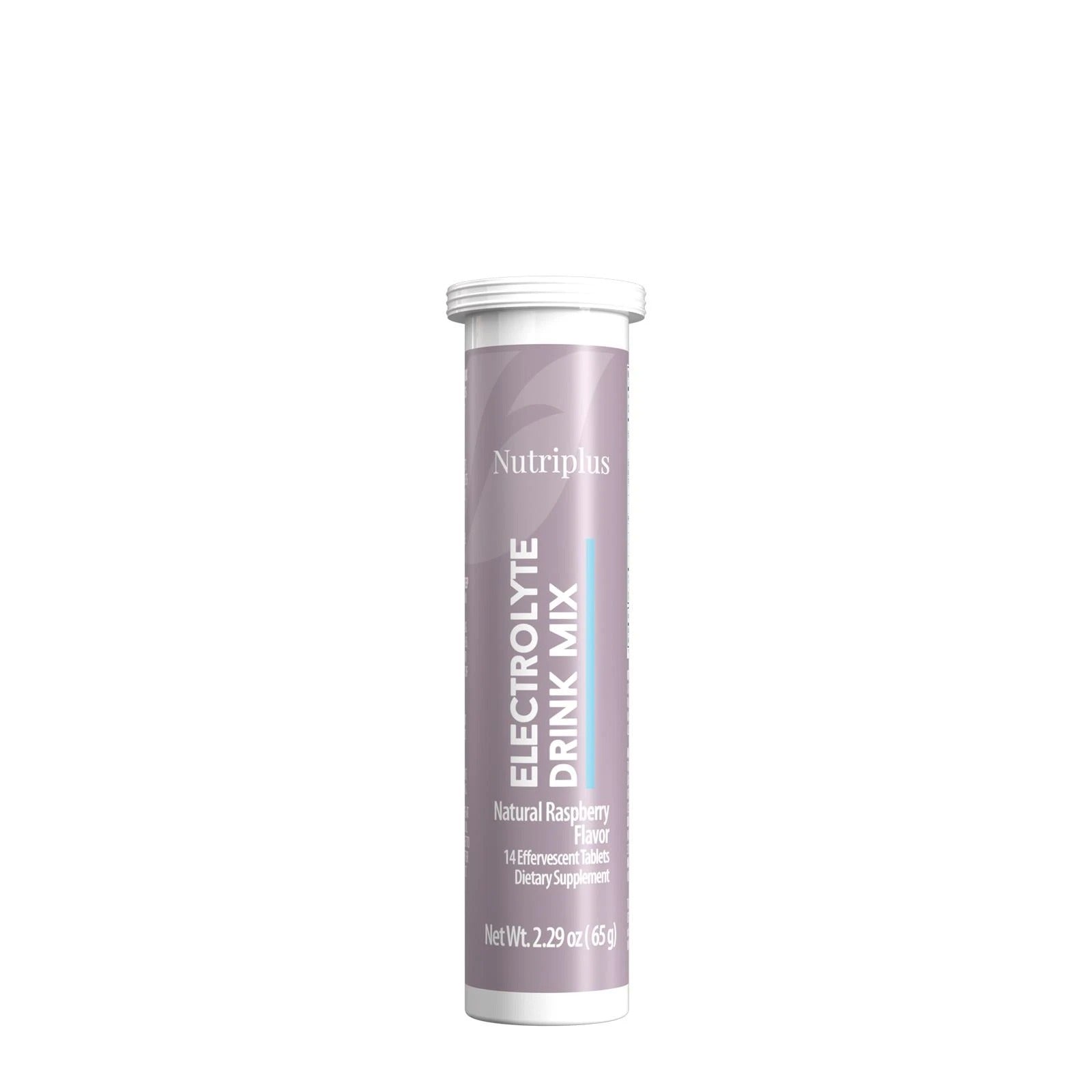 Tube of Nutriplus Electrolyte Drink Mix on a white background