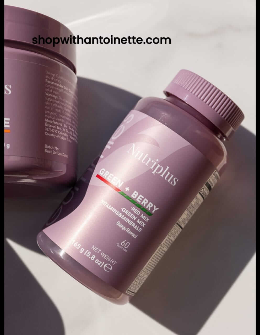 Nutriplus Green Berry Gummies Packaging