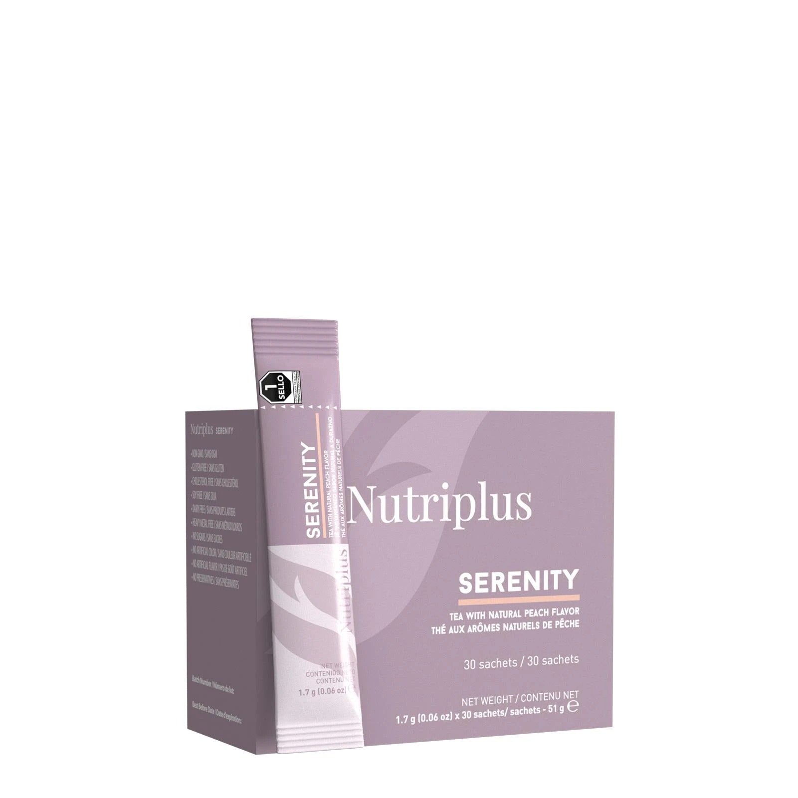 Nutriplus Serenity Peach Tea - 30 Sachets