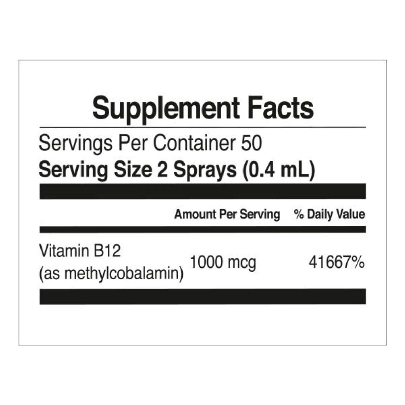 Nutriplus Vitamin B12 Spray - Natural Strawberry Flavor